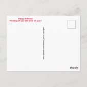 Freude-Dankbarkeit-Hoffnungsvoll Schneemenschen Ur Postkarte (Rückseite)