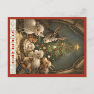 Freude der Welt Barnyard Tiere Postkarte