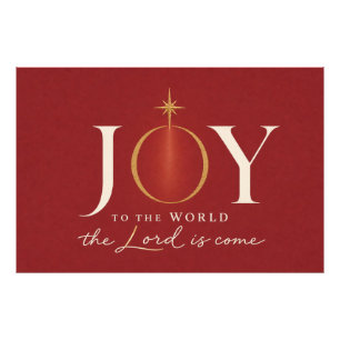 FREUDE DER WELT   Christliches Weihnachten Fotodruck