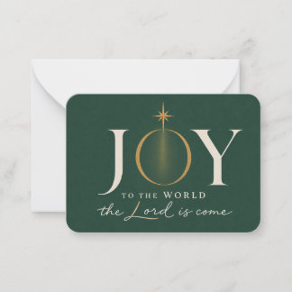 FREUDE DER WELT | Christliches Weihnachten Mitteilungskarte