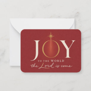 FREUDE DER WELT Christliches Weihnachten Mitteilungskarte