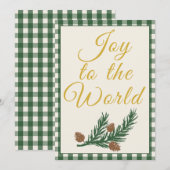 Freude der Welt Grüne Botanische Weihnachten (Vorne/Hinten)