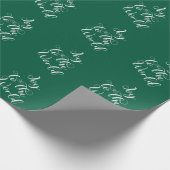 Freude der Welt Grünes Geschenkpapier (Ecke)