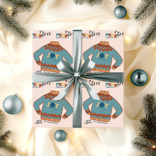 Freude der Welt hässlicher Weihnachtspullover indi Geschenkpapier