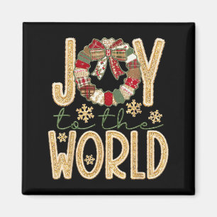 Freude Der Welt Jesus Christlicher Schneeblatt Wei Magnet