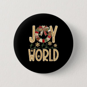 Freude der Welt Jesus Christlicher Schneeblume Wei Button