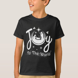 Freude der Welt Jesus Weihnachten Krippenszene Fa T-Shirt