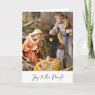 Freude der Welt Jesus Weihnachtskrippen Joseph Mar Feiertagskarte