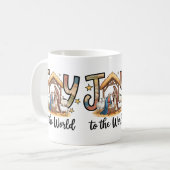 Freude Der Welt Kaffeetasse (Vorderseite Links)