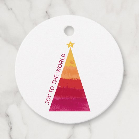 Freude der Welt Kreis Tag Geschenkanhänger (Vorderseite)