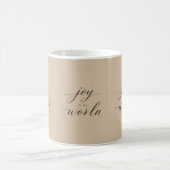 Freude-der-Welt-Minimal-Christmas-Script-Tasse Kaffeetasse (Mittel)