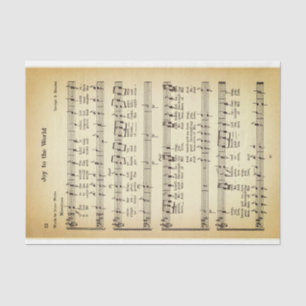 Freude der Welt Notenblatt DW3F Decoupage Seidenpapier