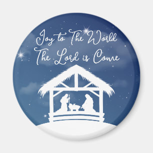Freude der Welt Religiöse Weihnachtsgeburt Magnet