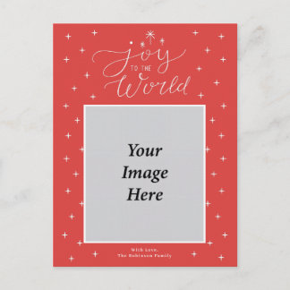 Freude der Welt Religiöses Foto Feiertagspostkarte