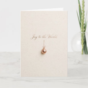 Freude der Welt Rose Gold Weihnachtskarte Karte