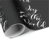Freude der Welt Schwarzes Geschenkpapier (Rolleneckpunkt)