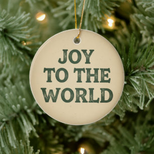 Freude der Welt Vintage-Weihnachtsdekoration Keramik Ornament