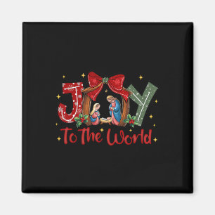 Freude der Welt Weihnachten Christliche Geburtssze Magnet