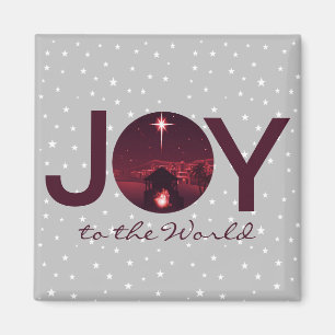 Freude der Welt Weihnachtsszene Magnet