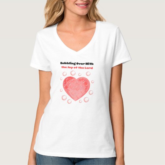 Freude des Herrn mit rotem Herz T-Shirt (Vorderseite)