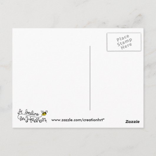 Freude des Herrn Postkarte (Rückseite)