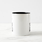 Freude des Schneemans Zweifarbige Tasse (Mittel)