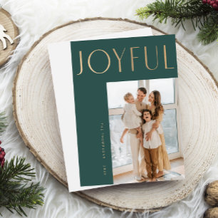 Freude + Einfache Weihnachtskarte Feiertagskarte