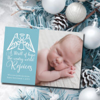 Freude Elegant Baby Boy Foto Blauer Weihnachten