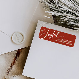 Freude | Elegante Script Christmas Red