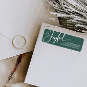 Freude | Elegantes Script Christmas Green