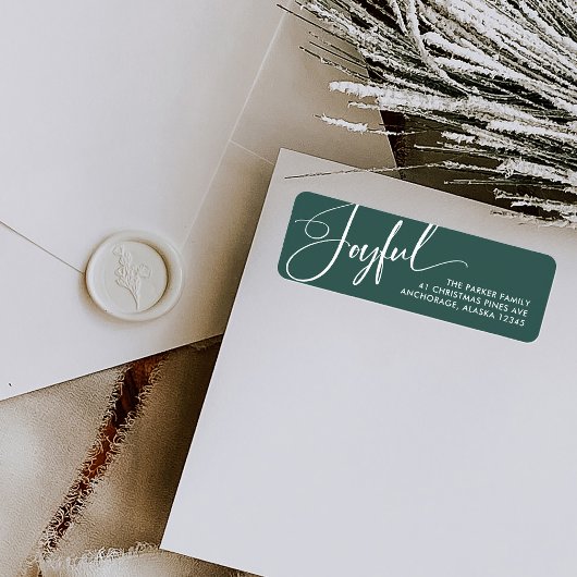 Freude | Elegantes Script Christmas Green