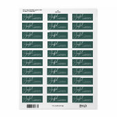 Freude | Elegantes Script Christmas Green (Vorne)