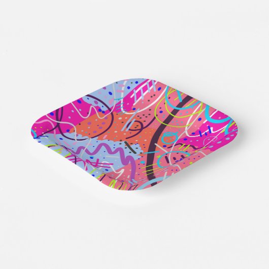 Freude erleben pappteller (Gewinkelt)