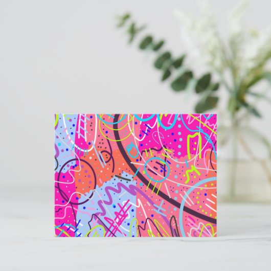 Freude erleben postkarte (Stehend Vorderseite)