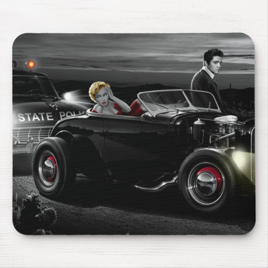 Freude-Fahrt B&W Mousepad (Vorne)