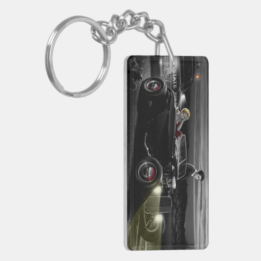 Freude-Fahrt B&W Schlüsselanhänger (Vorderseite links)