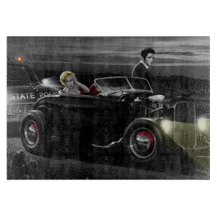 Freude-Fahrt B&W Schneidebrett