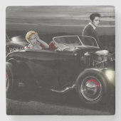 Freude-Fahrt B&W Steinuntersetzer (Vorderseite)