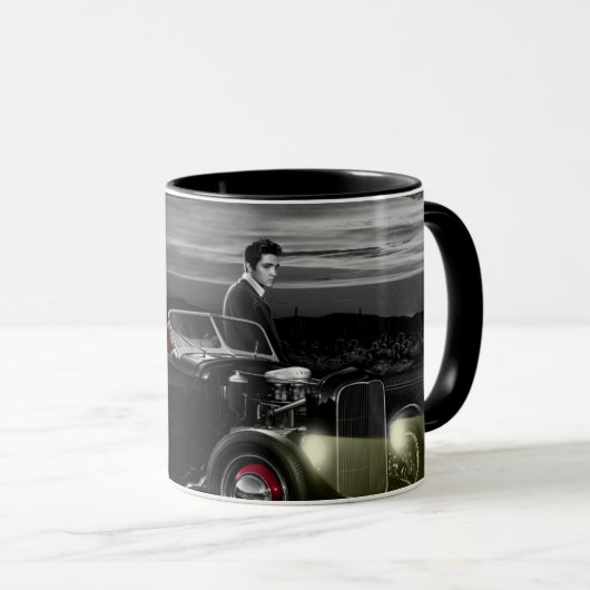 Freude-Fahrt B&W Tasse (VorderseiteRechts)