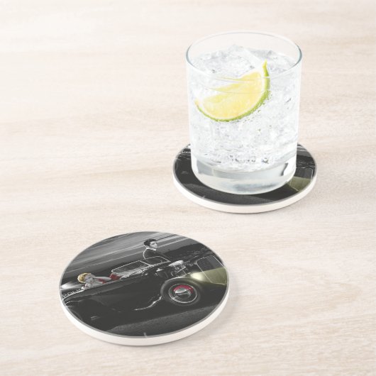 Freude-Fahrt B&W Untersetzer (Seite)