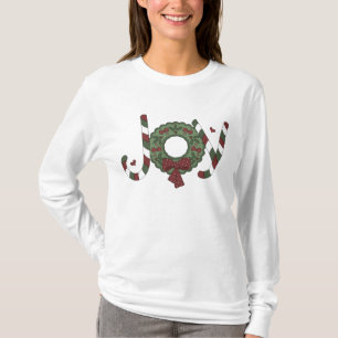 Freude-Feiertags-Spitze der Frauen Weihnachts T-Shirt