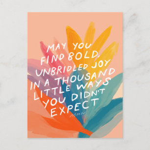 Freude finden - Postkarte fördern