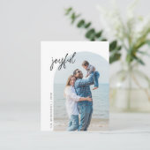 Freude, Foto, Bogenrahmen, Gruß Postkarte (Stehend Vorderseite)