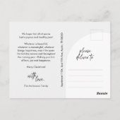 Freude, Foto, Bogenrahmen, Gruß Postkarte (Rückseite)