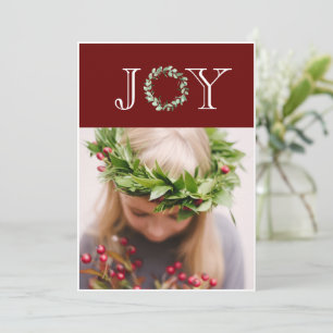 Freude Foto Rotes Weihnachten Personalisiert