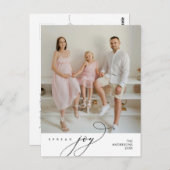 Freude, Foto, Weihnachtsgrüße Postkarte (Vorne/Hinten)