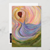 Freude Frau, Blankenkarte mit Mehrfachbelegung Einladung (Vorne/Hinten)