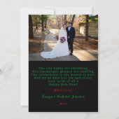 Freude & Frieden aus Chicago Custom 1 Foto Einladu Einladung (Rückseite)