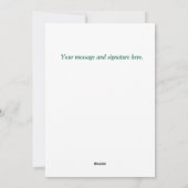 Freude, Frieden und Birdies Feiertagskarte (Rückseite)