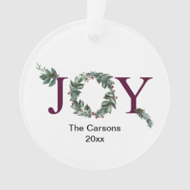 Freude für das Feiertagsornament frostig Ornament